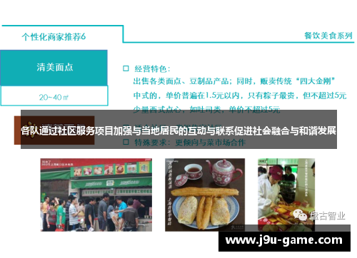 各队通过社区服务项目加强与当地居民的互动与联系促进社会融合与和谐发展